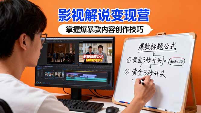 影视解说变现营:通过30+实战案例爆款内容创作技巧,掌握影视解说盈利密码-资源基地