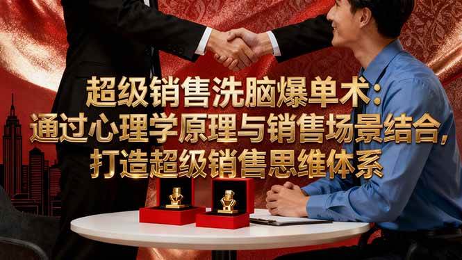 超级销售洗脑爆单术：通过心理学原理与销售场景结合,打造超级销售思维体系-资源基地