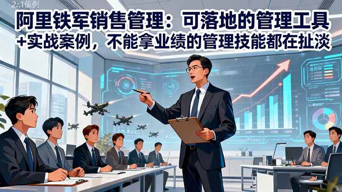 阿里铁军销售管理：可落地的管理工具+实战案例，不能拿业绩的管理都在扯淡-资源基地
