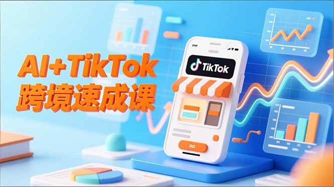 AI+TikTok跨境速成课，智能翻译、店铺定位、流程拆解，7天高效上线运营-资源基地