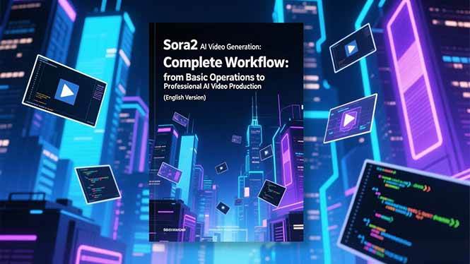 Sora2 AI视频生成的系统教程（英文版）：从基础操作到专业级AI视频制作的完整工作流-资源基地