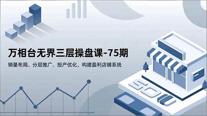万相台无界三层操盘课-75期,销量布局、分层推广、投产优化,构建盈利店铺系统-资源基地