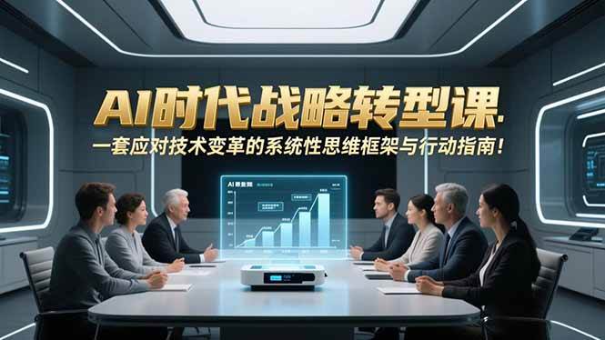 AI时代战略转型课：一套应对技术变革的系统性思维框架与行动指南！-资源基地