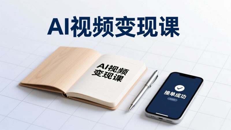 AI视频变现课，学完即可创作短片、接商单，实现副业增收，单项目报价可达千元-资源基地