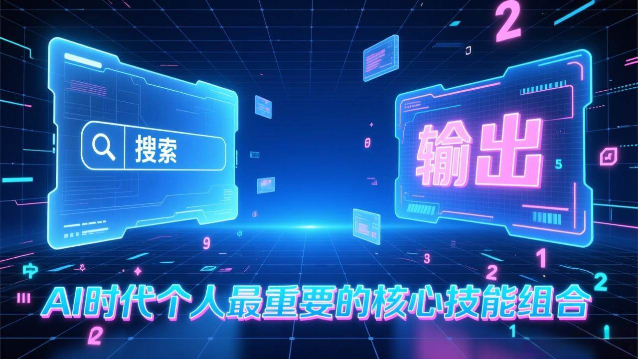 图片[1]-付费文章：AI时代个人最重要的核心技能组合：“输出能力”和“搜索能力”-资源基地