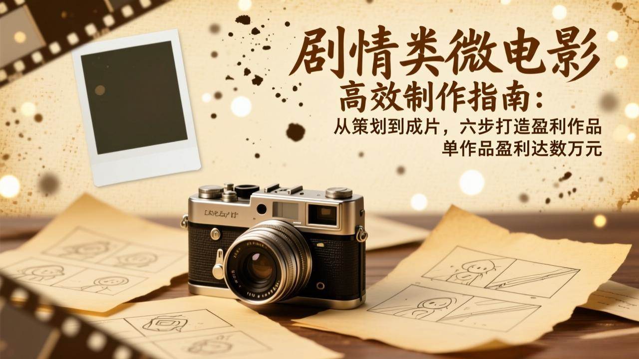 图片[1]-剧情类微电影高效制作指南：从策划到成片，六步打造盈利作品，单作品盈利达数万元-资源基地