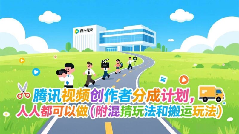 腾讯视频创作者分成计划，人人都可以做（附混剪玩法和搬运玩法）-资源基地