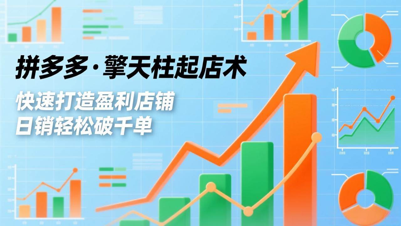 图片[1]-拼多多·擎天柱起店术，爆流布局、利润起飞、不断流，快速打造盈利店铺，日销轻松破千单-资源基地