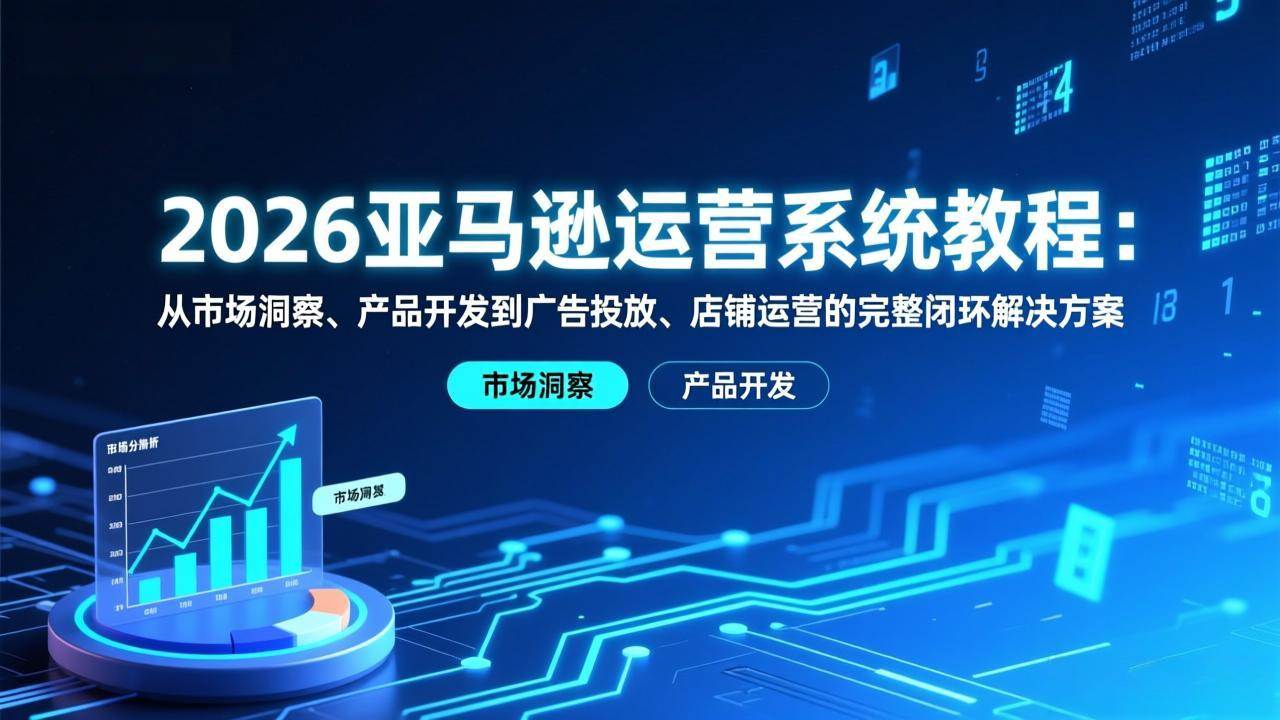 图片[1]-2026亚马逊运营系统教程：从市场洞察、产品开发到广告投放、店铺运营的完整闭环解决方案-资源基地
