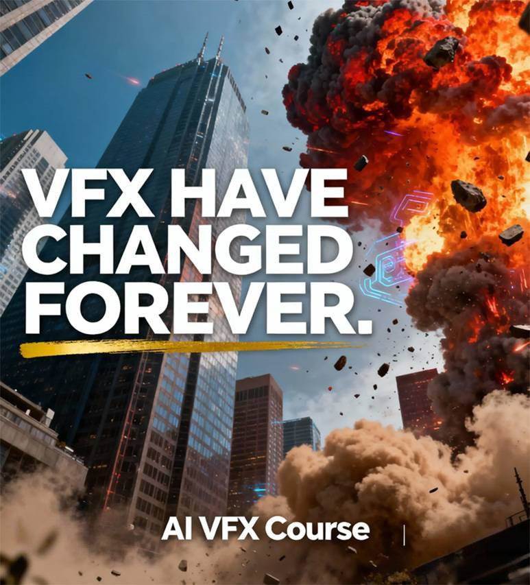 图片[2]-AI视觉特效（AI VFX）实战课：运用前沿工具高效制作电影级爆炸、火焰、烟雾、环境和角色特效-资源基地