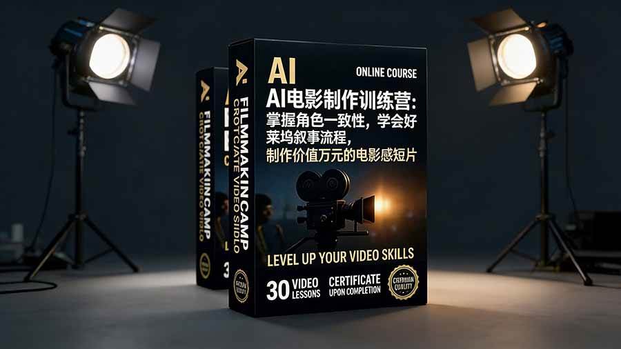 图片[1]-AI电影制作训练营：掌握角色一致性，学会好莱坞叙事流程，制作价值万元的电影感短片-资源基地