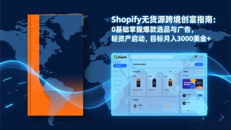 Shopify爆款打法实战：从选品到广告投放，复制爆款模型，驱动独立站月销售额破万刀-资源基地
