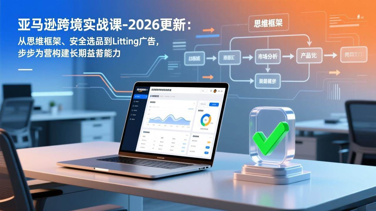 图片[1]-亚马逊跨境实战课-2026更新：从思维框架、安全选品到Listing广告，步步为营构建长期盈利能力-资源基地