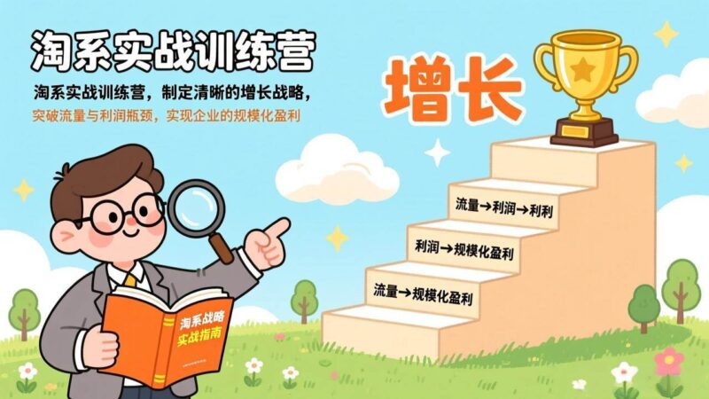 淘系实战训练营，制定清晰的增长战略，突破流量与利润瓶颈，实现企业的规模化盈利-资源基地
