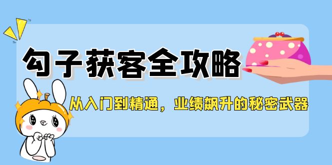 从入门到精通，勾子获客全攻略，业绩飙升的秘密武器-资源基地