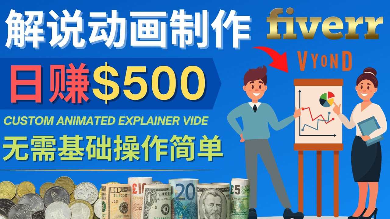 制作解说类动画视频（Animated Explainer）日赚500美元以上 – 0基础可操作-资源基地