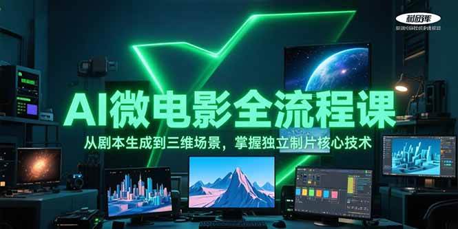 AI微电影全流程课，从剧本生成到三维场景，掌握独立制片核心技术-资源基地