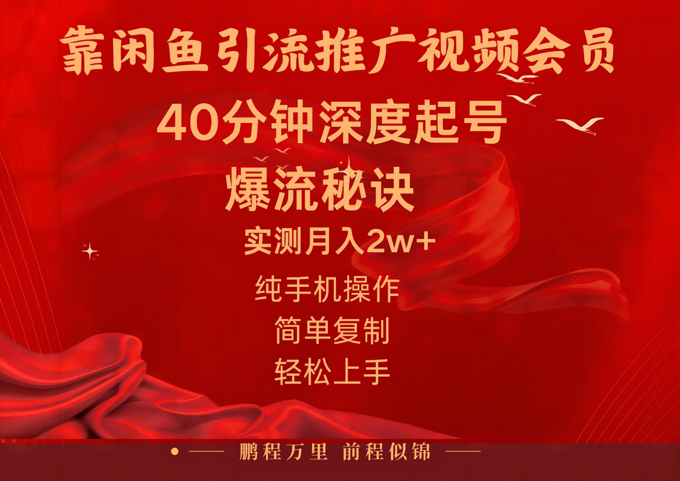 闲鱼暴力引流推广视频会员，能做到日入2W+，操作简单-资源基地