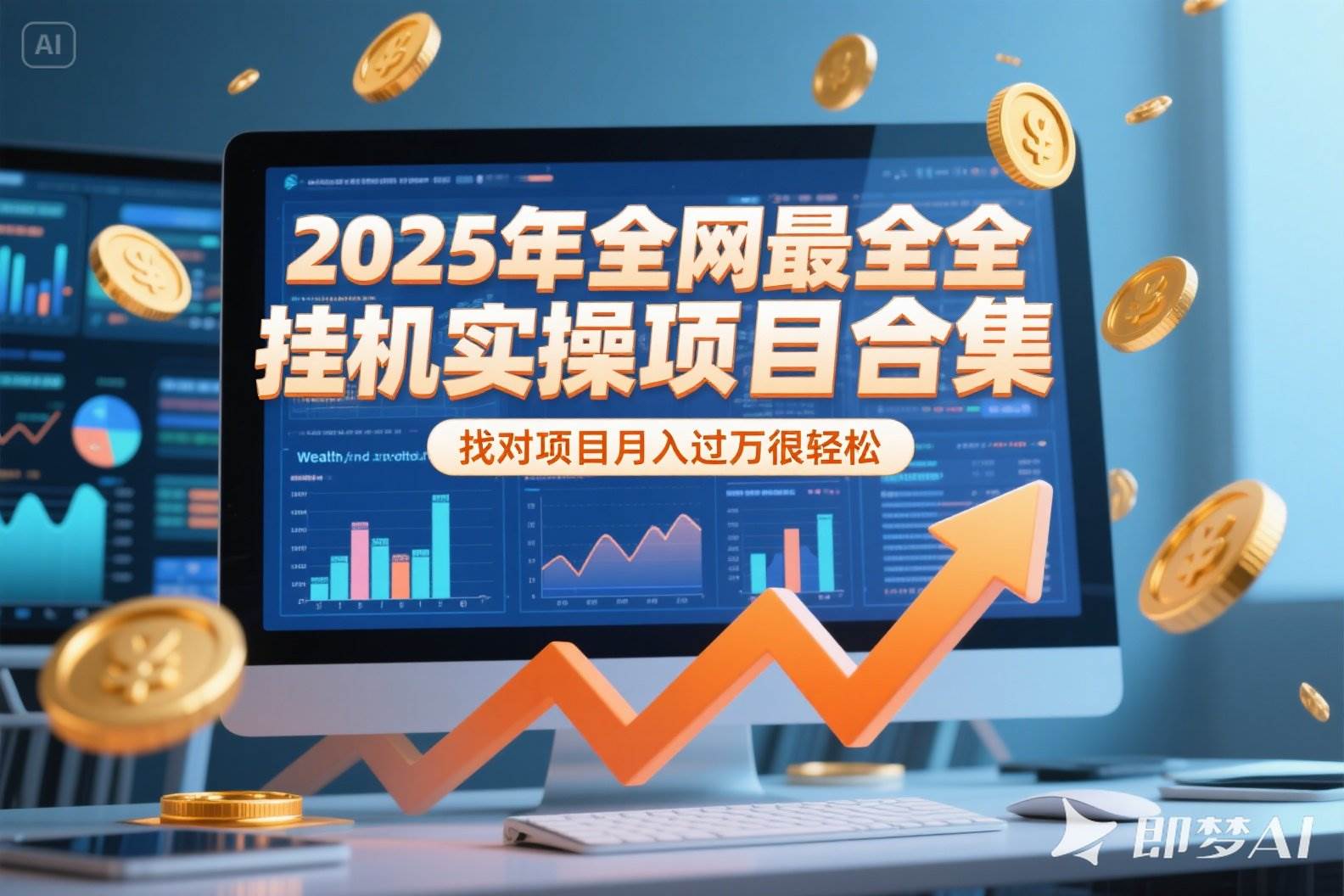 2025年挂机实操项目实操演练,挂机类型,AI直播类型,轻资产创业类型…-资源基地