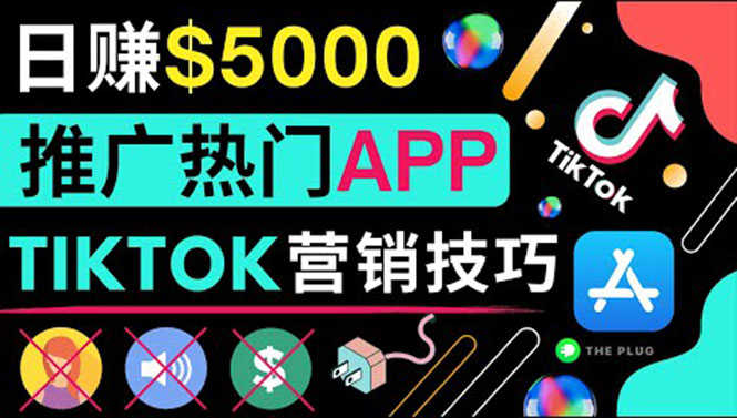 无需露脸，无需录音，无需投资，TIKTOK上传短视频，最高日入5000美元-资源基地