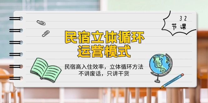 民宿 立体循环运营模式：民宿高入住效率，立体循环方法，只讲干货（32节）-资源基地