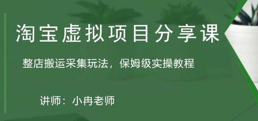 淘宝虚拟整店搬运采集玩法分享课：整店搬运采集玩法，保姆级实操教程-资源基地