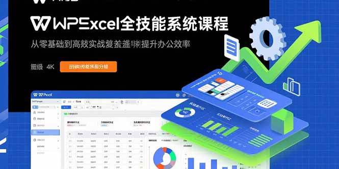 WPS Excel全技能系统课程：从零基础到高阶实战全覆盖，全面提升办公效率-资源基地