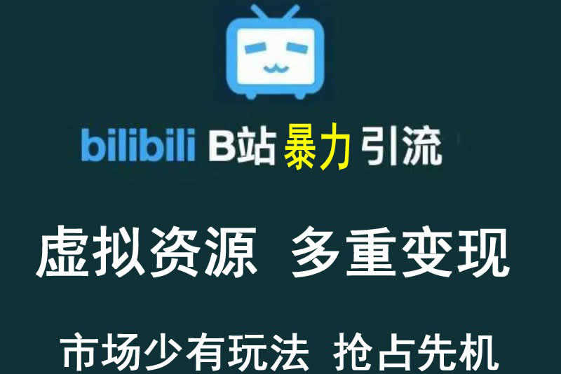 【稀缺项目】B站暴力引流 售卖虚拟资源 多重变现法 三剑客让被动收入更稳定-资源基地
