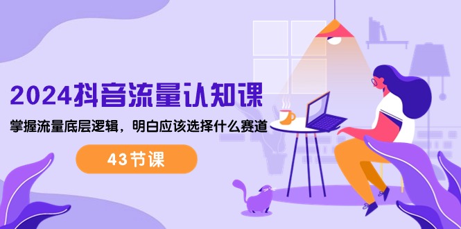 2024抖音流量·认知课:掌握流量底层逻辑,明白应该选择什么赛道 (43节课)-资源基地