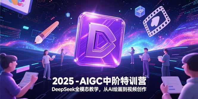 2025-AIGC中阶特训营,DeepSeek全模态教学,从AI绘画到视频创作-资源基地