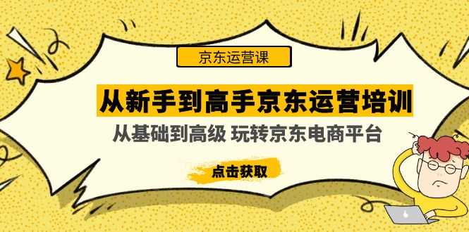 从新手到高手京东运营培训:从基础到高级 玩转京东电商平台(无中创水印)-资源基地