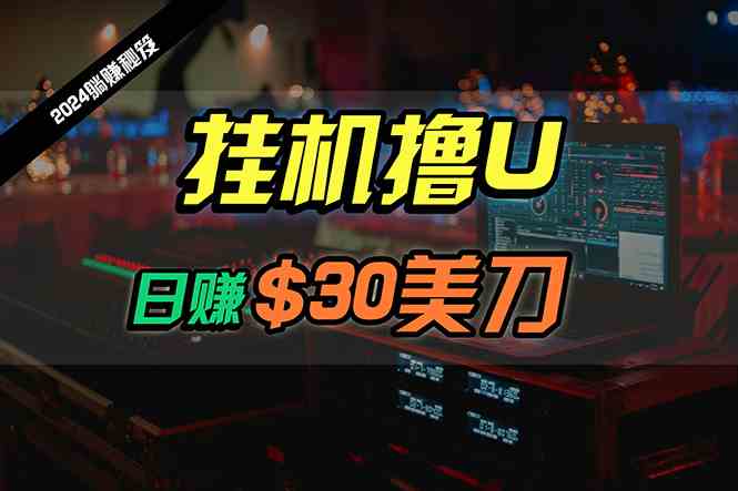 日赚30美刀,2024最新海外挂机撸U内部项目,全程无人值守,可批量放大-资源基地