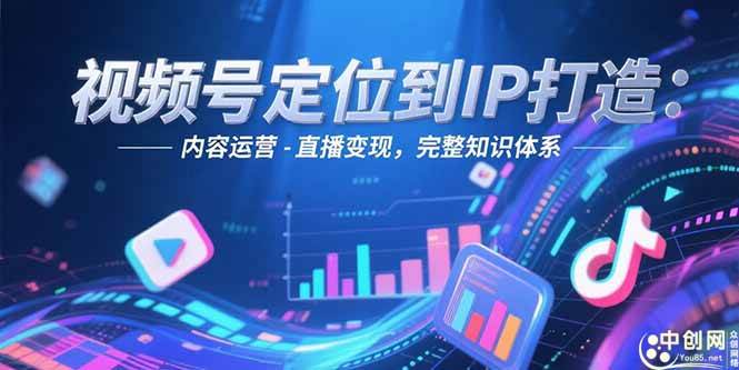 视频号定位到IP打造：账号搭建-内容运营-直播变现，完整知识体系-资源基地