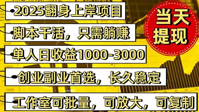 稳定八年美金掘金2.0脚本干活,只需躺赚。单人日收益1000-3000可批量、…-资源基地