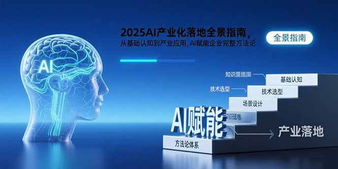 2025AI产业化落地全景指南,从基础认知到产业应用,AI赋能企业完整方法论-资源基地