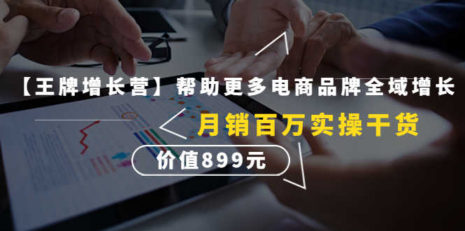 【王牌增长营】帮助更多电商品牌全域增长，月销百万实操干货，价值899元-资源基地