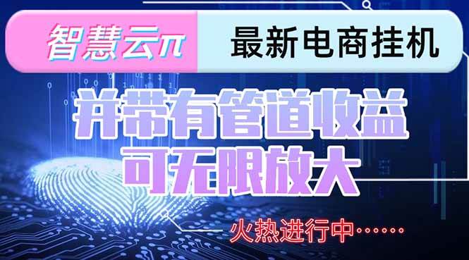 智慧云π电脑挂机单机每天收益300—500+ 并带有团队管道收益 可无限放大-资源基地