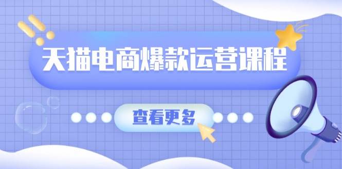 天猫电商爆款运营课程，爆款卖点提炼与流量实操，多套模型全面学习-资源基地