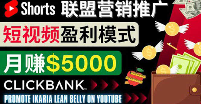 通过Youtube Shorts推广联盟营销商品,月赚5000美元 方法和技巧-资源基地