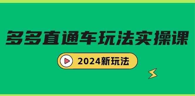 多多直通车玩法实战课，2024新玩法（7节课）-资源基地