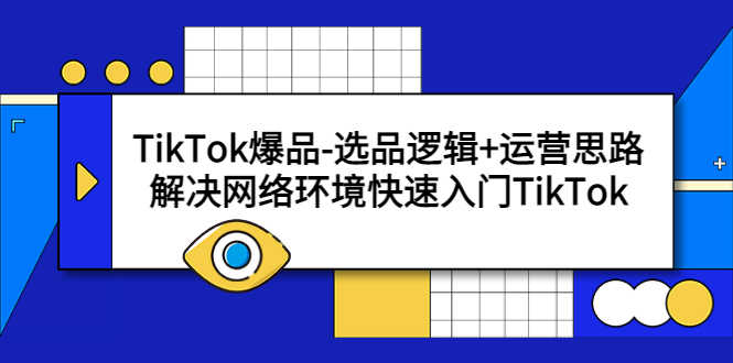 TikTok爆品-选品逻辑+运营思路:解决网络环境快速入门TikTok-资源基地