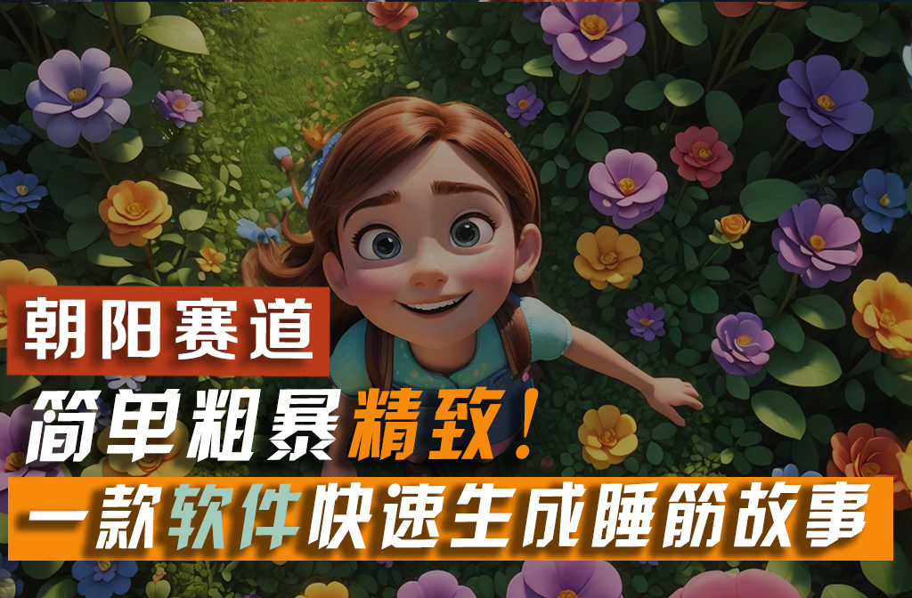 利用一款软件5分钟一条爆款睡筋故事，简单粗暴精致！小白月入2w+-资源基地