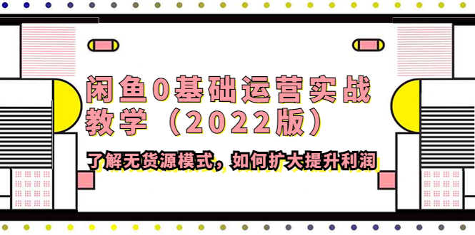闲鱼0基础运营实战教学（2022版）了解无货源模式，如何扩大提升利润-资源基地