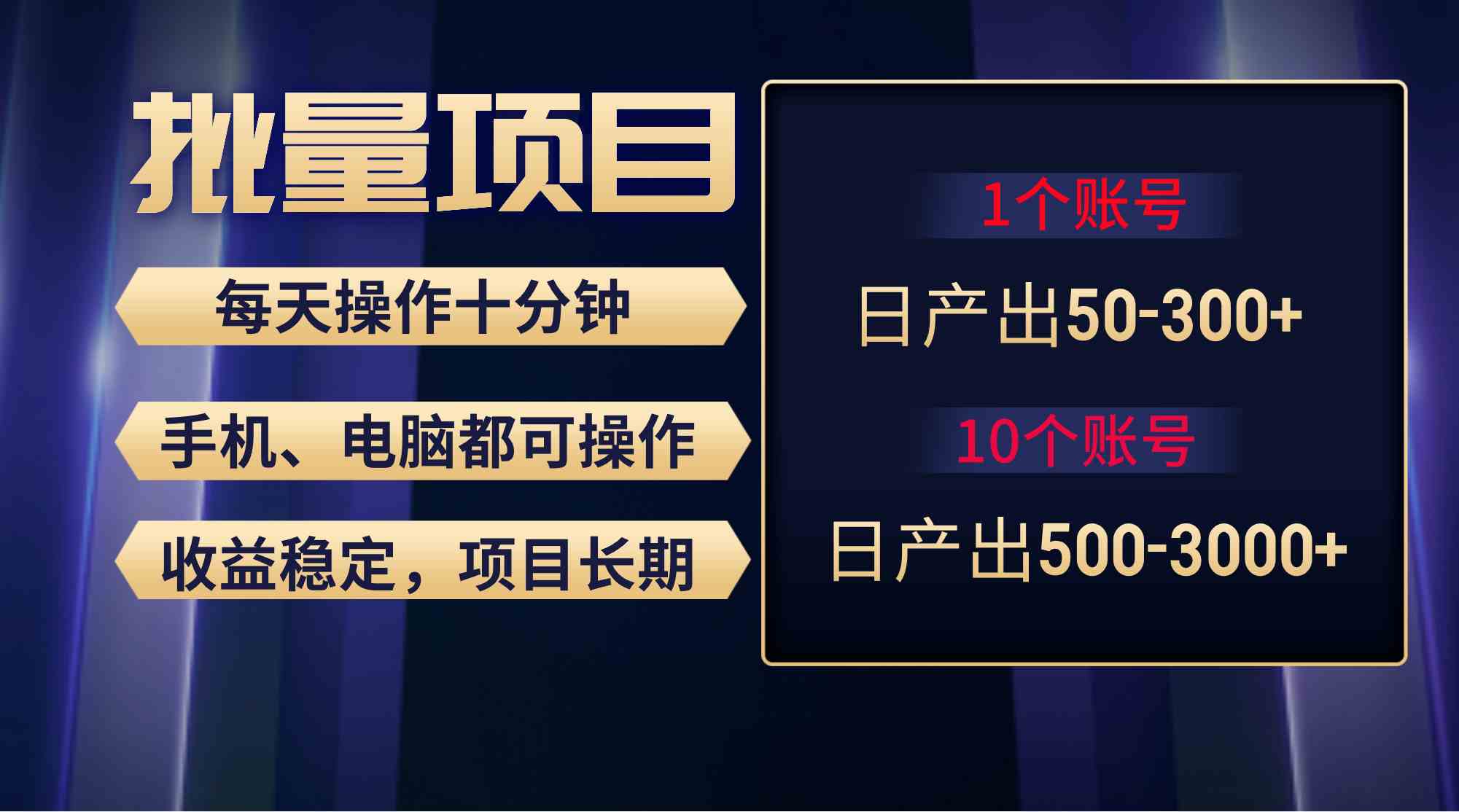 红利项目稳定月入过万，无脑操作好上手，轻松日入300+-资源基地